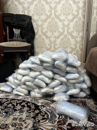 Медицинские трехслойные маски, размер 17.5x9.5 см