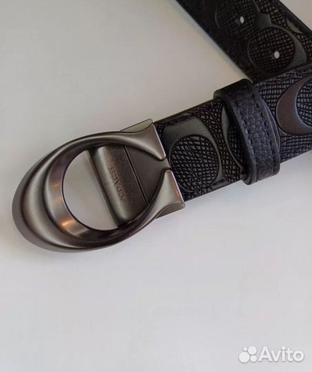 Палантин черный и ремень coach