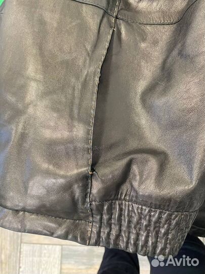 Кожаная куртка мужская бу