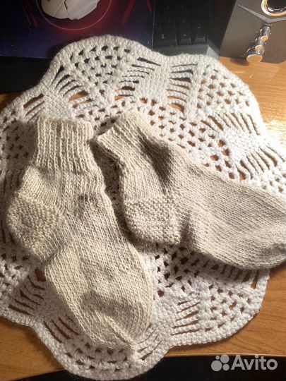 Носки вязаные ручной работы шерстяные