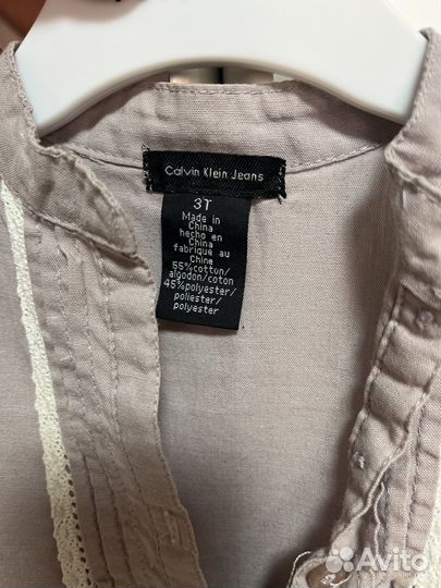 Calvin klein блузка для девочки
