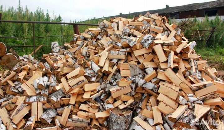 Дрова березовые нарубленные