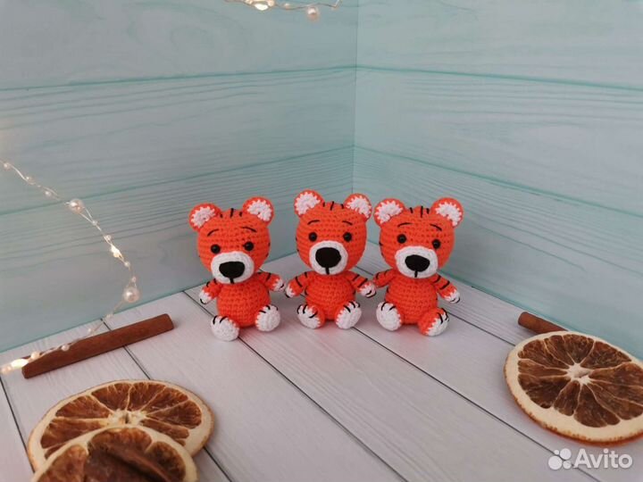 Мягкая игрушка Вязаный тигр