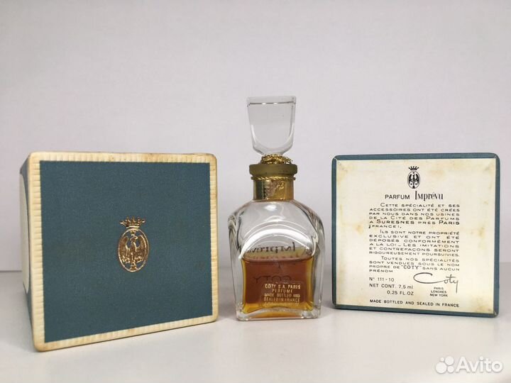 Винтажные духи Imprevu Coty невскрытые