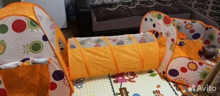 Детская палатка с тоннелем