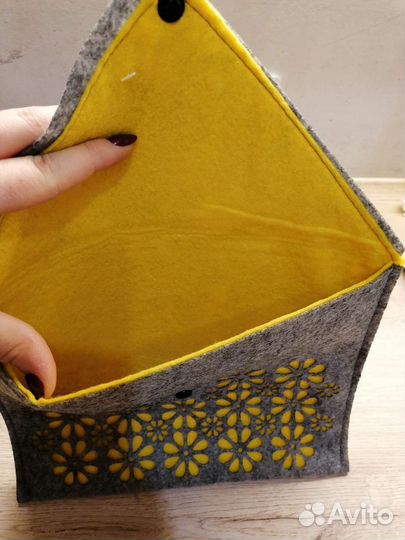 Чехол для планшета 26 х 21 см новый серый жёлтый