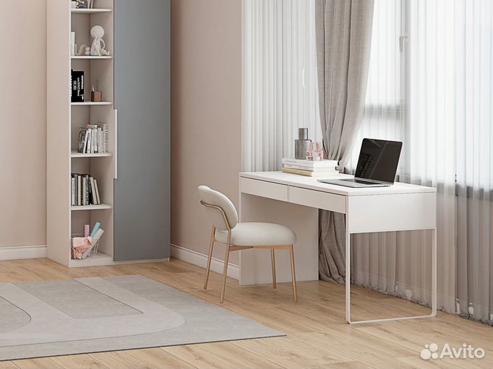 Белый письменный стол как икеа микке (IKEA micke)