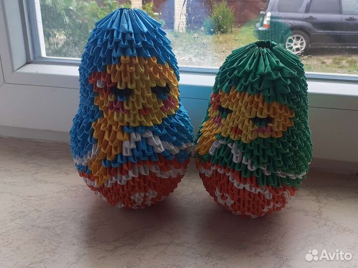 Матрёшки из бумажных модулей