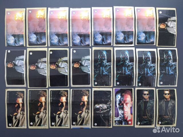 Наклейки от жвачек Terminator Терминатор 2