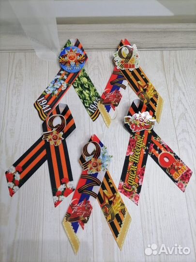 Георгиевская ленточка брошь