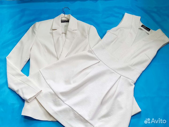 Костюм женский платье пиджак 42 44