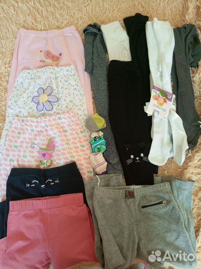 Детские вещи пакетом для девочек 86 92. 104. 110