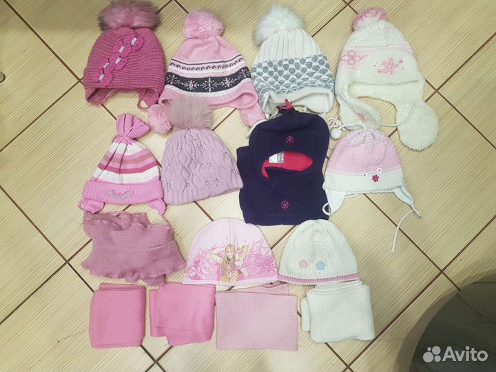 Шапка для девочки 4-6 лет