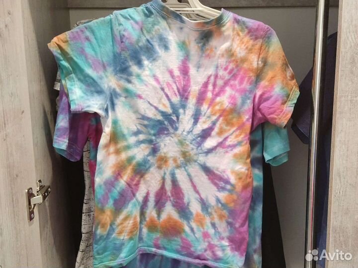 Покраска футболок в стиле тай дай
