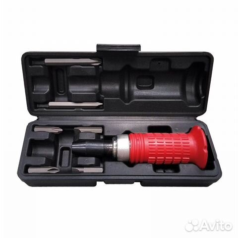 Отвертка ударная с насадками 6 предметов с защитой