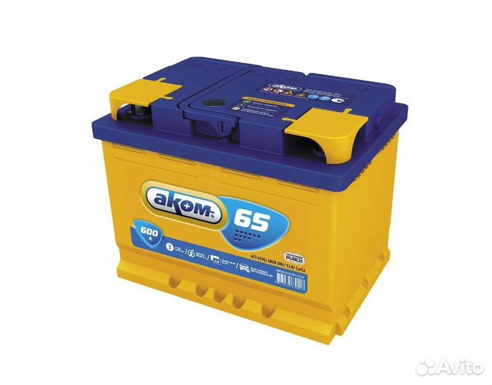 Аккумулятор Akom 65 а/ч 600А