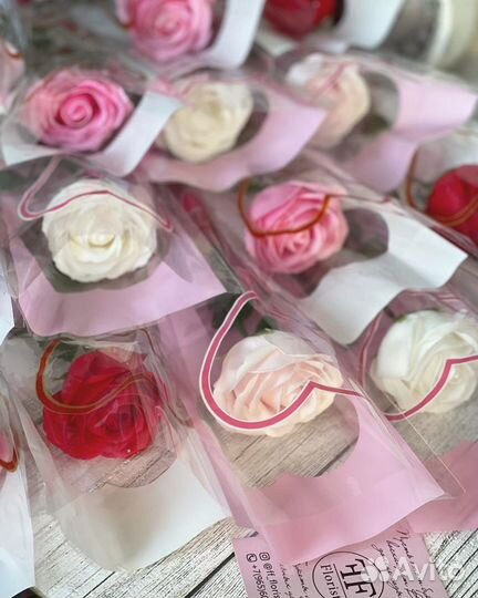 Розы из мыла