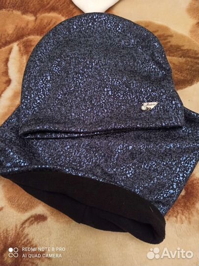 Женская шапка со снудом