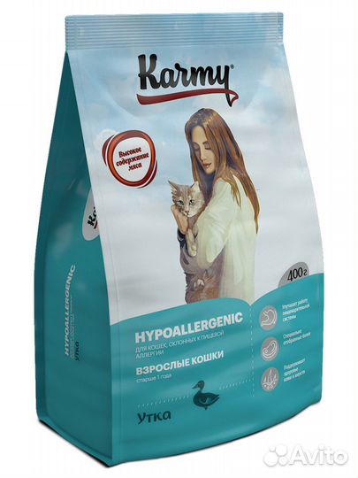 Сухой корм Karmy Hypoallergenic (утка)