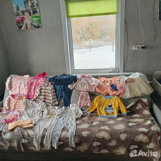 Вещи пакетом для девочки 68-74