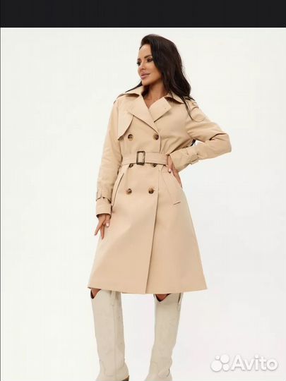 Плащ тренч женский 46