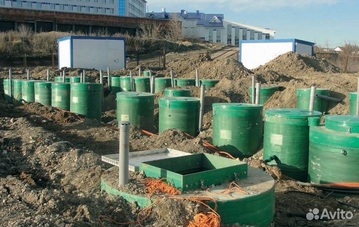 Септик для жилого городка 90 человек