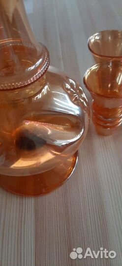 Графин СССР цветное стекло