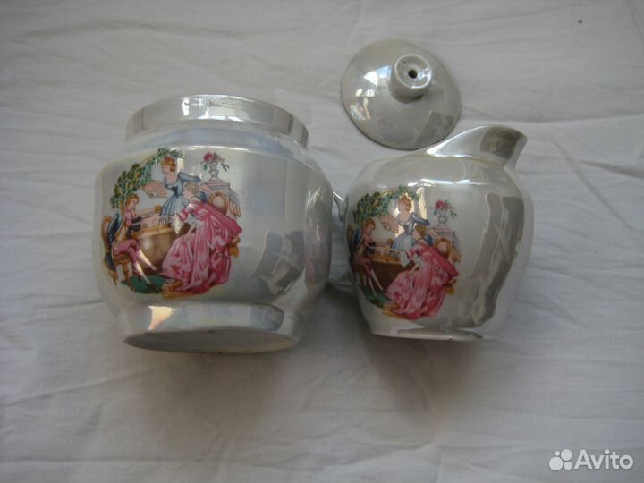 Молочник и сахарница перламутр