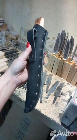 Нож охотничий, заточка в бритву