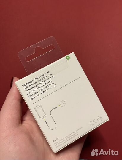 Кабель apple lightning to usb 1m