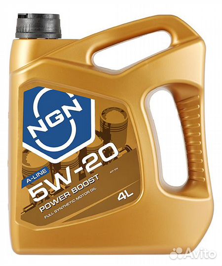 5W-20 power boost A-line SN 4л (синт. мотор. ма
