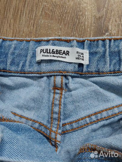 Джинсы голубые pull&bear 36