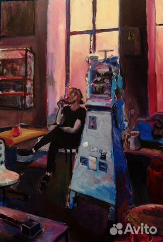 Утро в мастерской 114 х 80 Картина акрилом