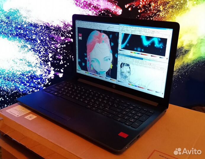 Отличный новый ноутбук HP для игр, бизнеса,учебы