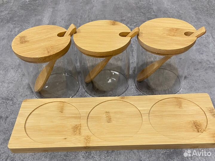 Баночки для специй на подставке