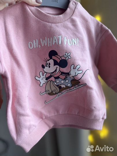 Свитшот с Минни, Новогодний 68,74,80,86,92