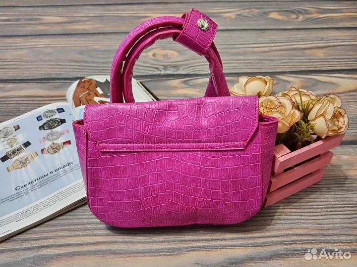 Сумка-мини розовая женская новая