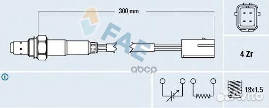 Лямбда-зонд Nissan 77397 FAE