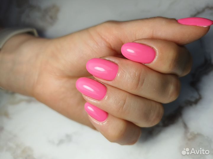 Маникюр, покрытие гель лаком, наращивание ногтей