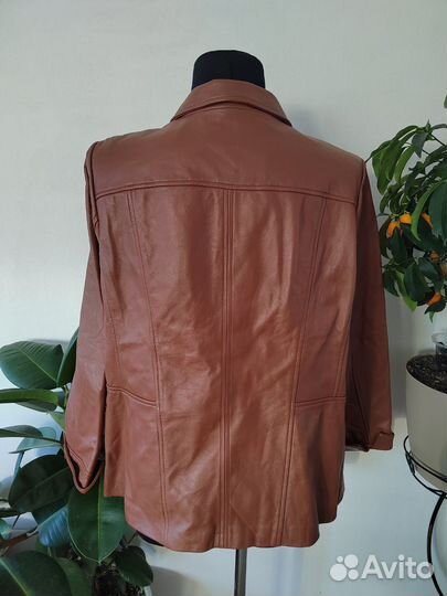 Куртка кожаная женская 2XL