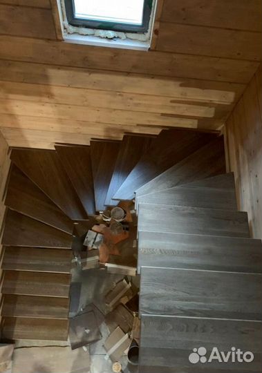 Облицовка ступеней породами дерева