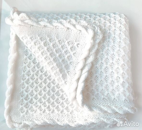 Плед детский вязаный