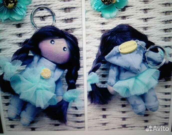 Куколка-брелочек ручной работы новая