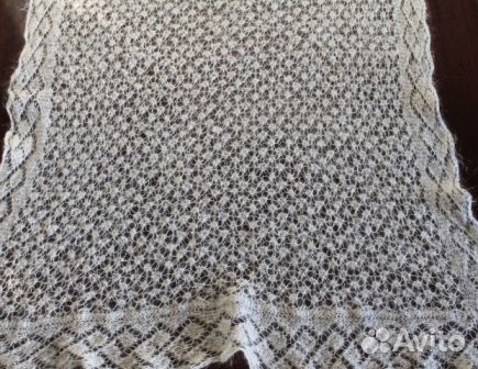 Пуховый платок паутинка