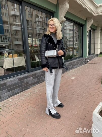 Дубленка авиатор женская пилот