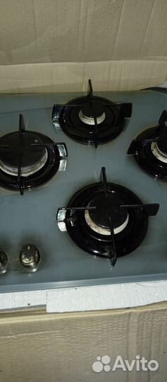 Газовая варочная панель 4 конфорки стекло бу