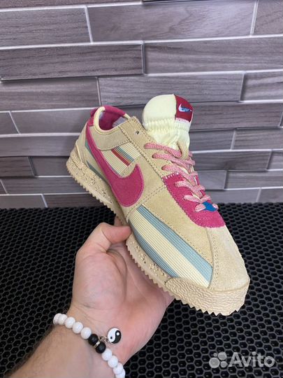 Кроссовки nike X union X cortez sesame бежевые