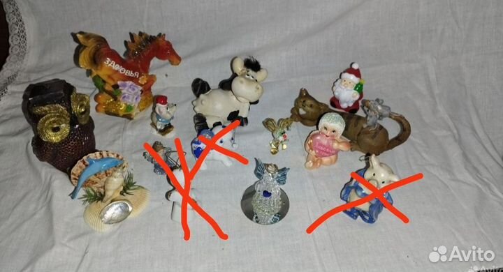 Фигурки животных, гжель и прочее