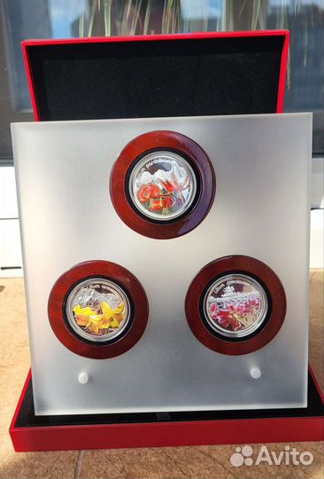 Набор серебряных монет 