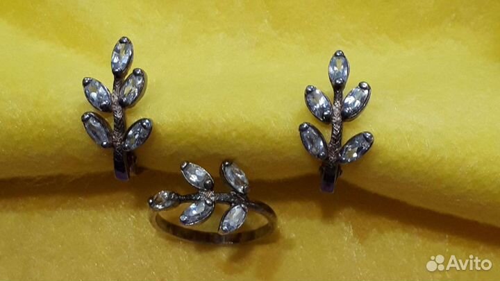 Серьги серебро 925 пр СССР